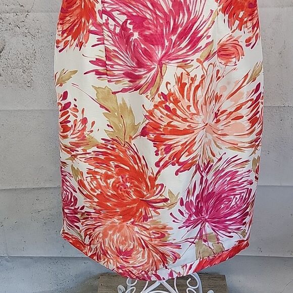 Unbranded Floral Sleeveless Dress - Pink and Orange Womens Size M/L - Picture 3 of 12